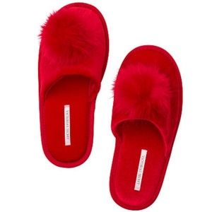 Victoria Secret Pom Pom Slippers